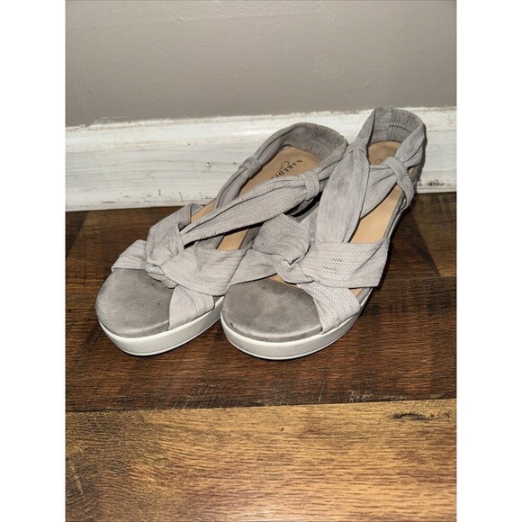 NAKED FEET - SCORPIUS in GREY Size 8 Wedges Comfortable - Picture 1 of 5
